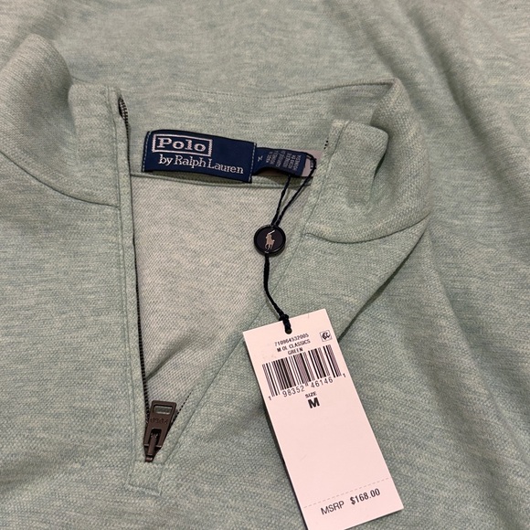 NWT Polo Ralph Lauren Textured Quarter-Zip Pullover - Picture 6 of 7